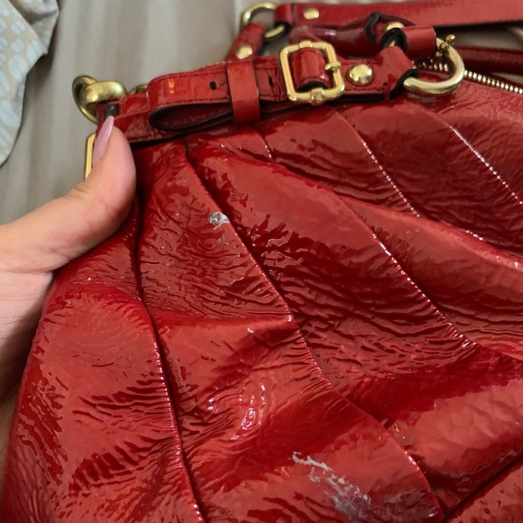 Coach Red Patent purse - Picture 3 of 3